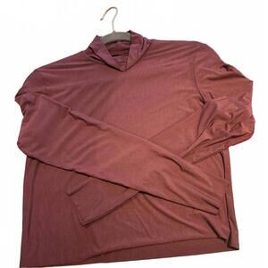 NEW COMMANDO women's butter long sleeve cropped turtleneck top in pinot